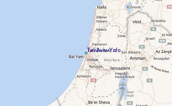 מפת תל אביב יפו 