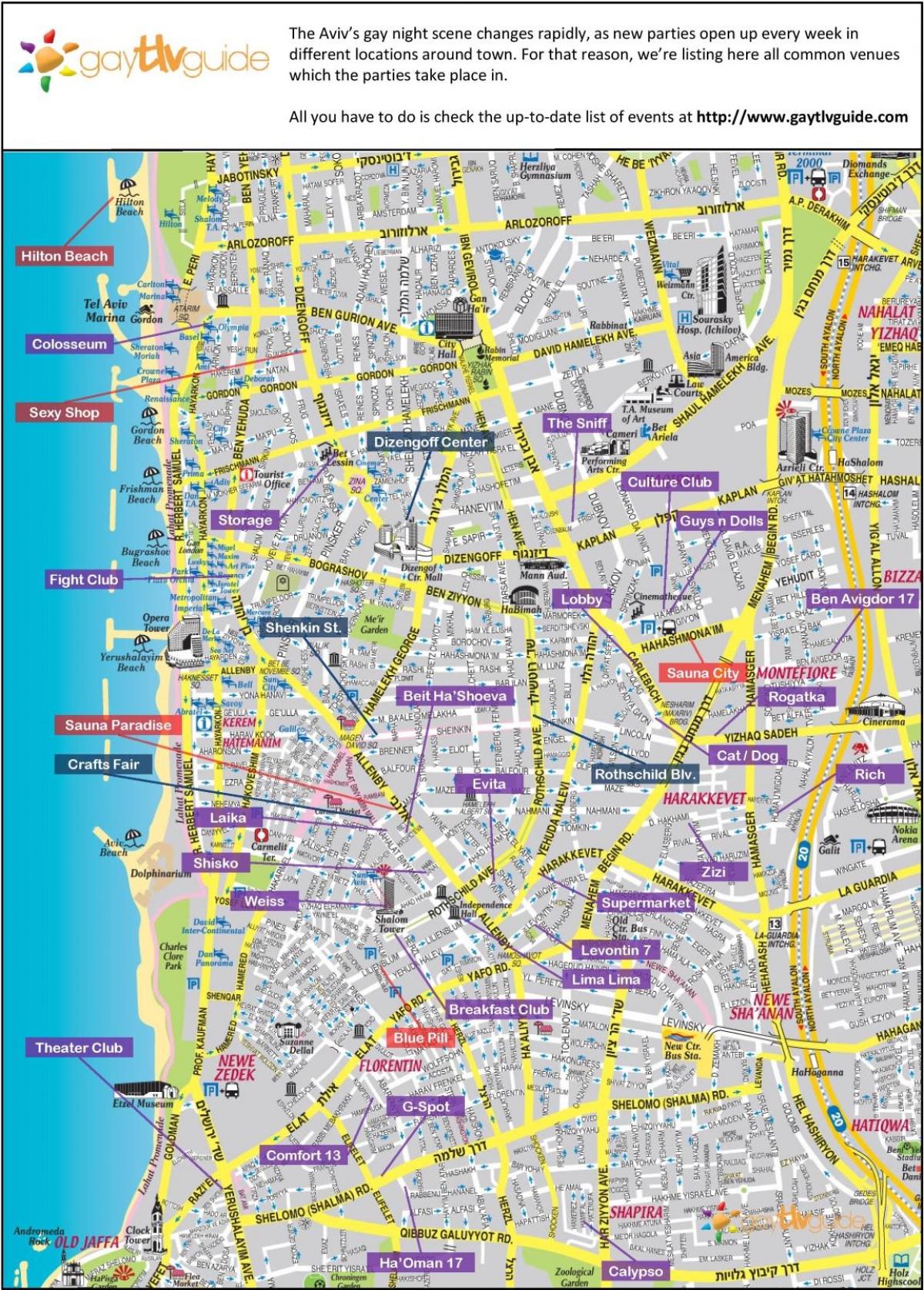 מפה של הומו תל אביב