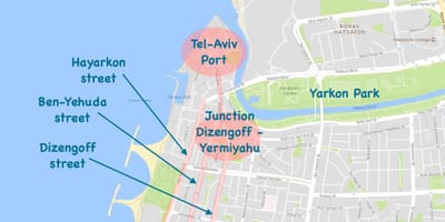 פארק הירקון מפה